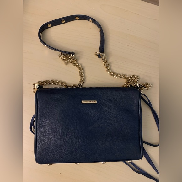 Rebecca minkoff navy three zip crossbody bag - Picture 2 of 9
